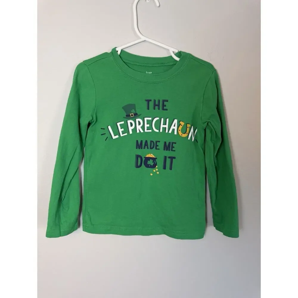 St. Patrick's Day Long Sleeve Tshirt By Carters Sz 3T